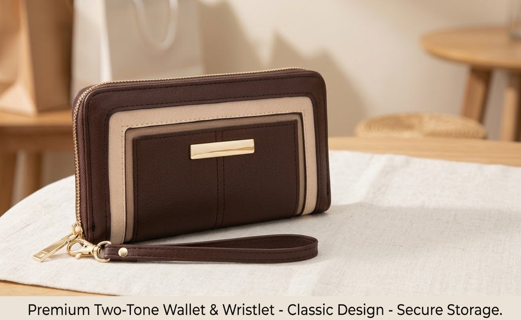 Valerie & Co. Zip Around Purse with Detachable Wrist Strap