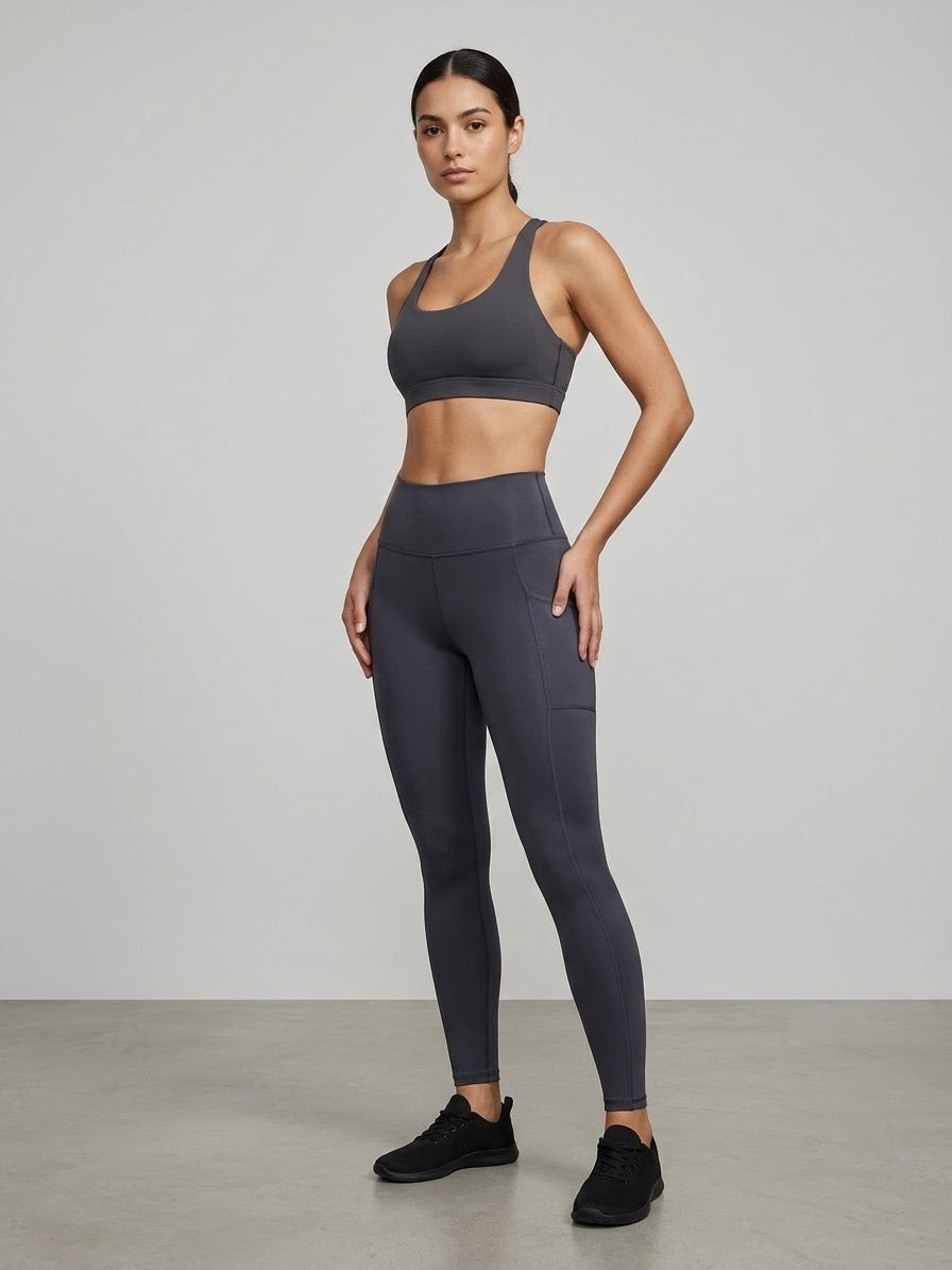 Zush Ladies High Waisted Athleisure Leggings with Pockets