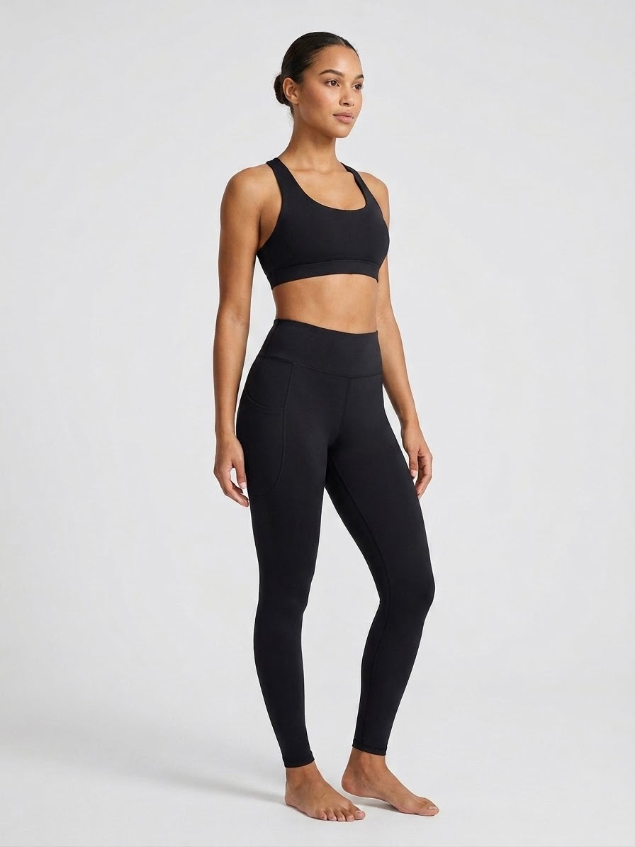 Zush Ladies High Waisted Athleisure Leggings with Pockets