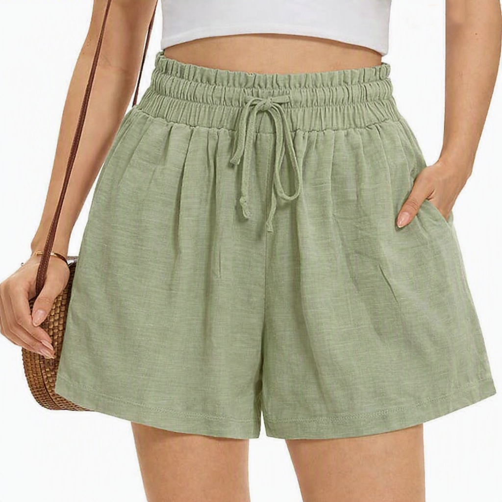 Zush Ladies Summer Linen Shorts With Pockets
