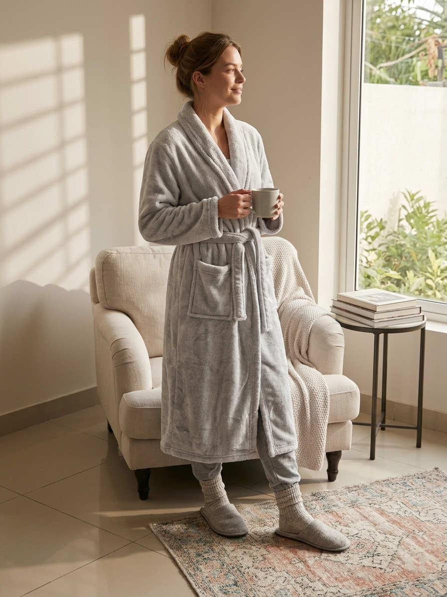 Zush Ladies Plush Fleece Robe