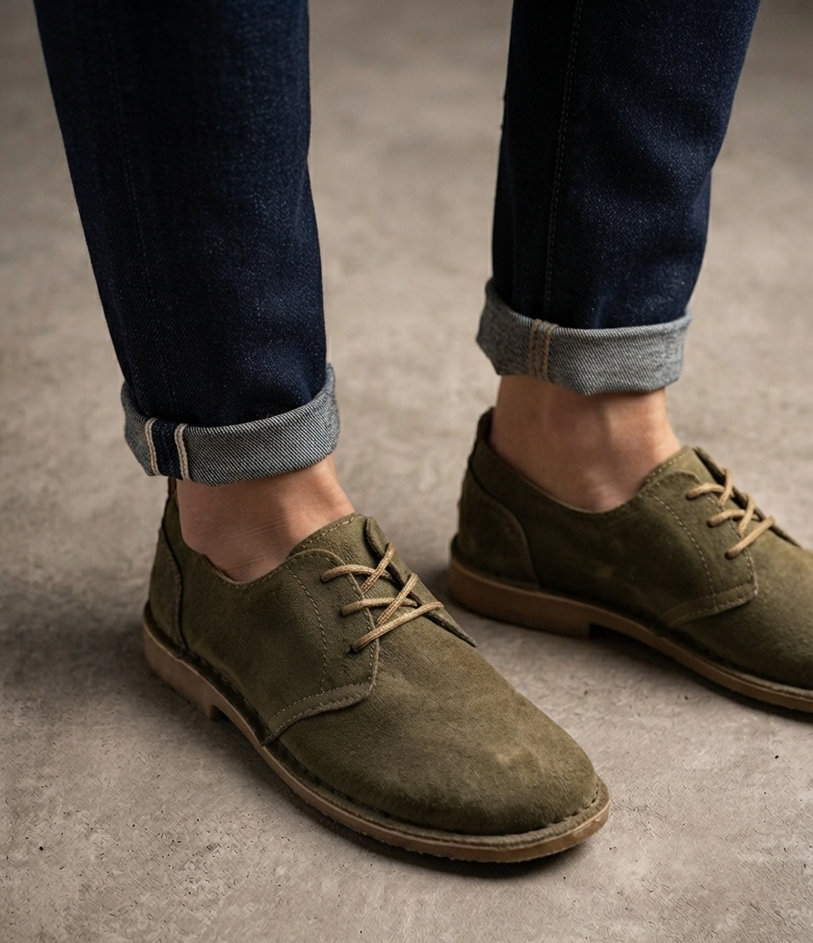 Ladies Suade Leather Vellies