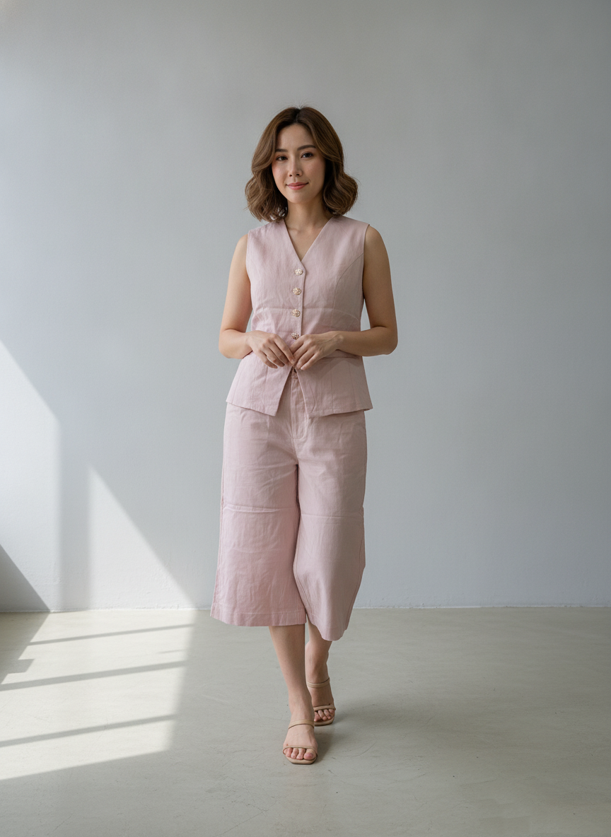 Zush Ladies Vest and Culottes Co-Ord Set