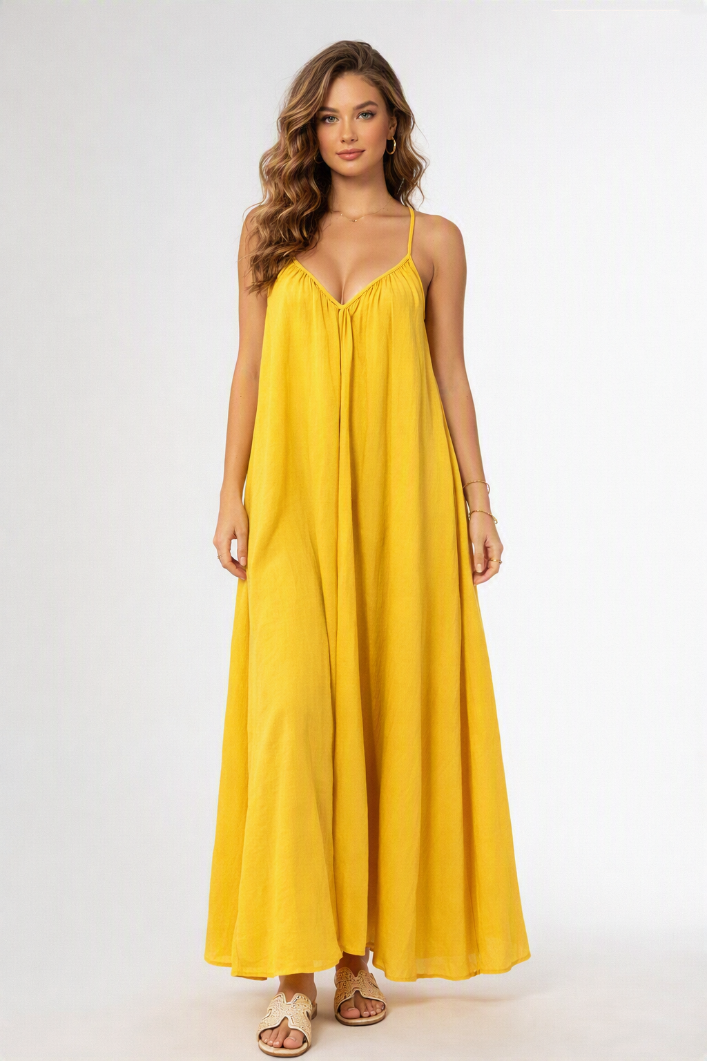 Zush Ladies Breezy Spaghetti Strap Maxi Dress