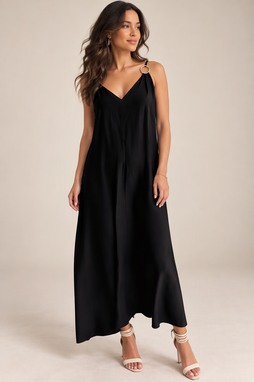 Zush Ladies Relaxed Fit V-Neck Maxi Dress
